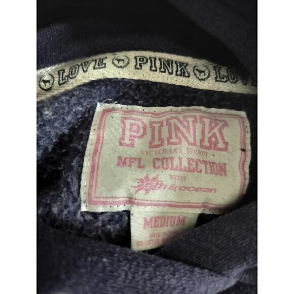 3511) PINK Victoria's Secret NFL Collection Dallas Cowboys Hoodie Bling Medium - Picture 7 of 7